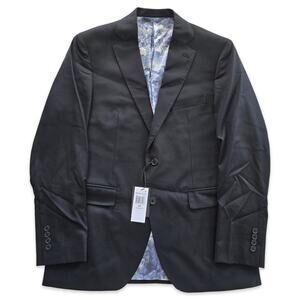 Alton Lane Black Blazer 40R Tailored Fit Sport Coat Map Lining NWT Mens